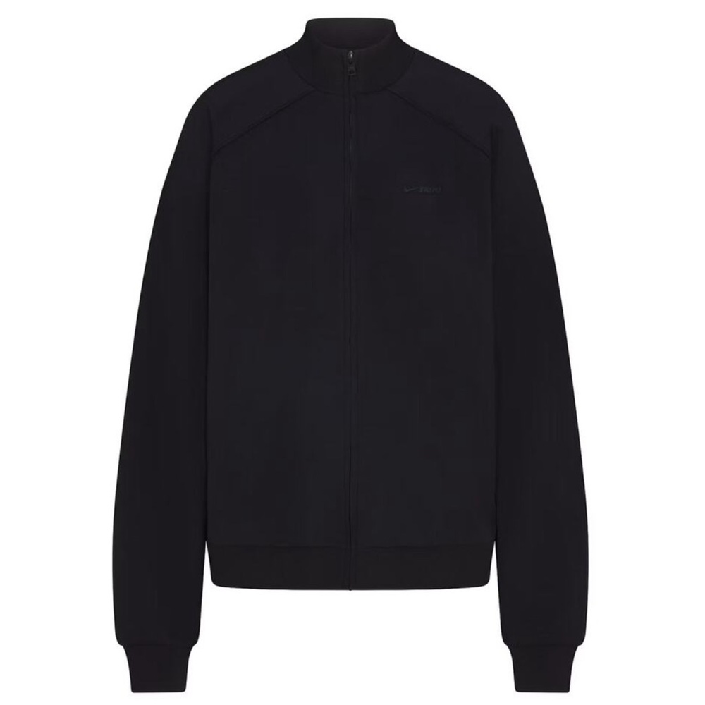 NWOT Nike SKIMS Matte Tricot Oversized Track Jacket in Obsidian Women L - Picture 4 of 4